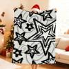 Fun star pattern Blanket Soft Throw Blanket for Home Bedroom Bed Sofa Picnic Travel Office Rest Cover Blanket Gift