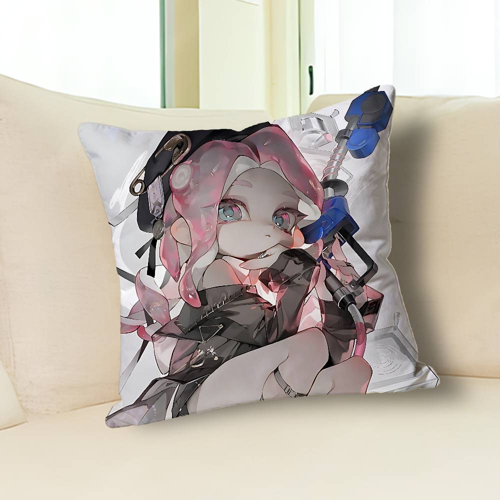 H-Houzuki Marie Octoling Game Pillow Cases for Bedroom Living Room Sofa Home Decor Polyester Cushion Cover with Zipper
