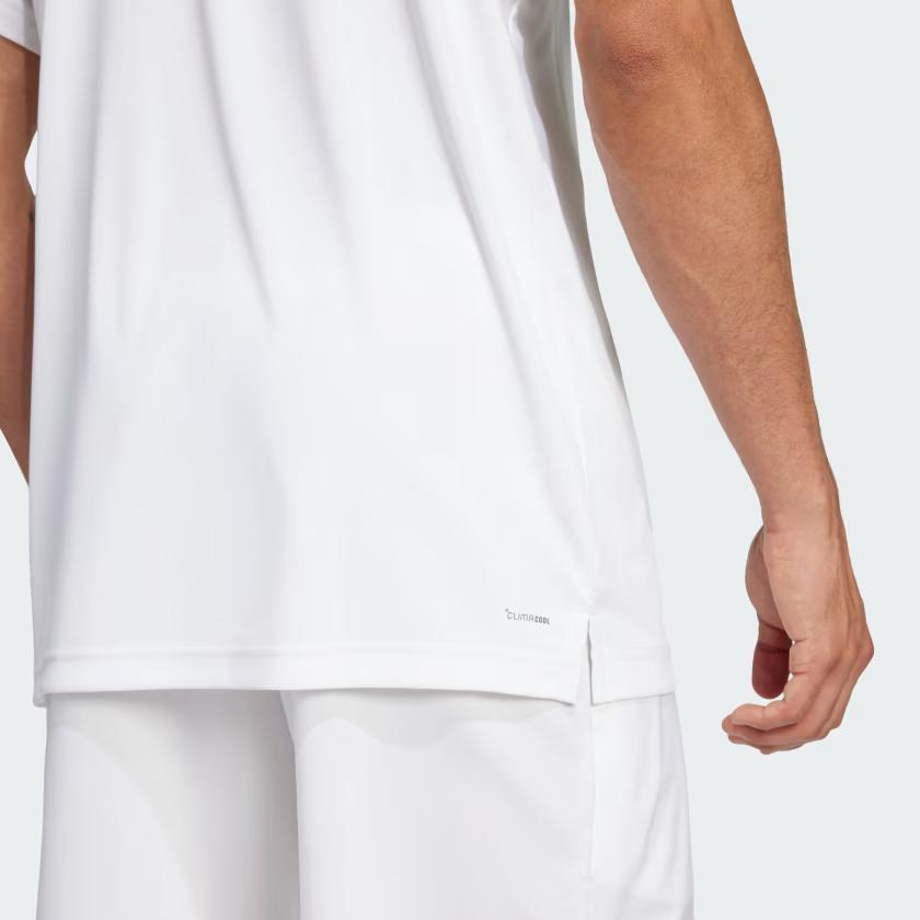 adidas Club 3-Stripes Polo Shirt White Men Streetwear JE0412