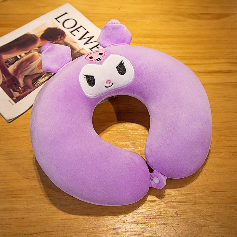 Melody U Shaped Neck Pillow With Plush Fabric For Travel And Office Use