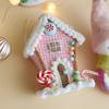 Cute Christmas Ice Cream Pendant Pink DIY Snowman Pony Ornaments Elegant Foam Christmas Tree Hanging Decoration