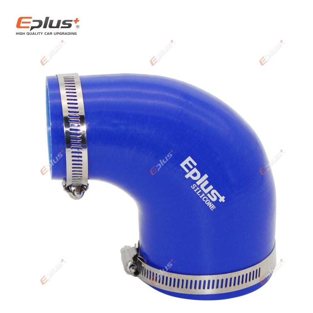Blue Silicone Tubing Hose 90 Degrees Big To Small Connector Universal Car Intercooler Turbo Intake Pipe Coupler Multi Size