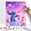Disney Stitch Painting by Numbers Hand Filled Drawing Art Kit Home Decor