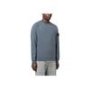 STONE ISLAND Ss23 Solid Color Label Crewneck Sweatshirt Men Sweatshirt Blue Gray 781566360-V0124