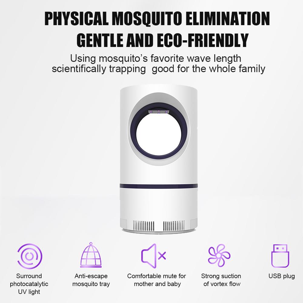 USB Electric LED Mosquito Killer Lamp Smart Optically Controlled Mosquito Repellent Killing Lamp