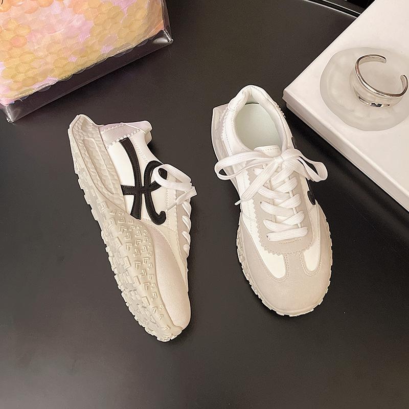 Platform-soled German Training Shoes Women's 2025 New Popular White Shoes Summer Mesh Breathable Forrest Gump Casual Sports Net Shoes