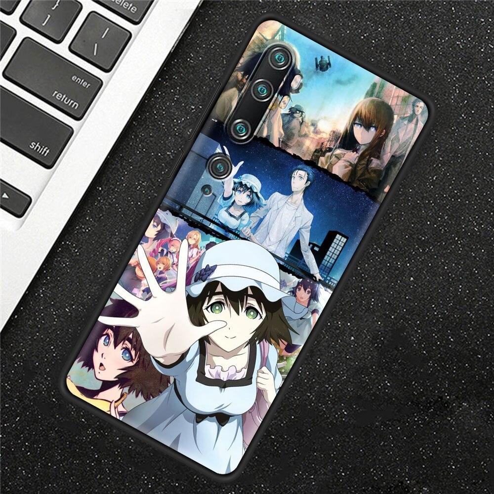 Steins Gate Okabe Anime Manga Hülle für Xiaomi Mi Poco X3 NFC M3 Pro Note 10 Lite 11 10T Pro 5G 9T Weiche Handy Coque Schwarze Hülle