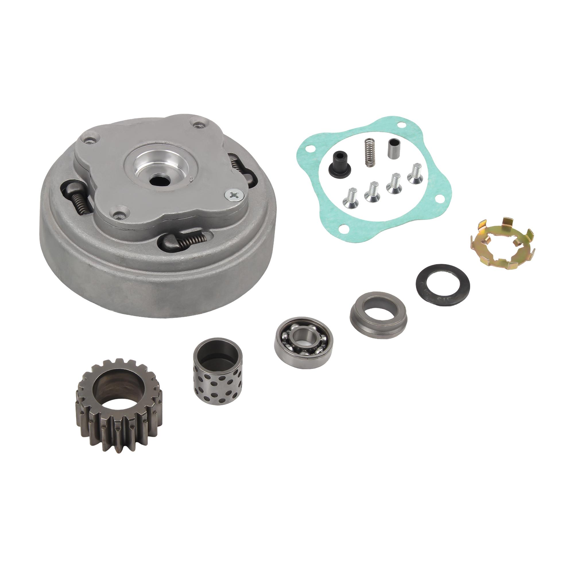 

JH70 Motorcycle Complete Manual Clutch Assembly Kit For Lifan LF125 125cc 52.4mm Bore Start In Neutral Horizontal Kick Starter срібний