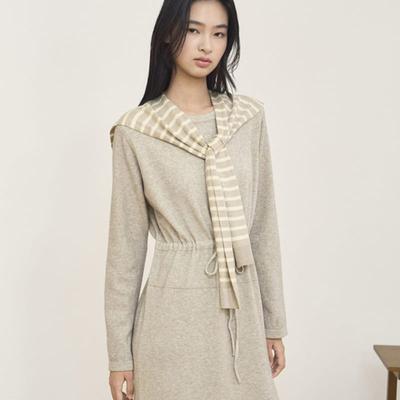 ISABEY Striped Knit Shawl (VKACB7991)