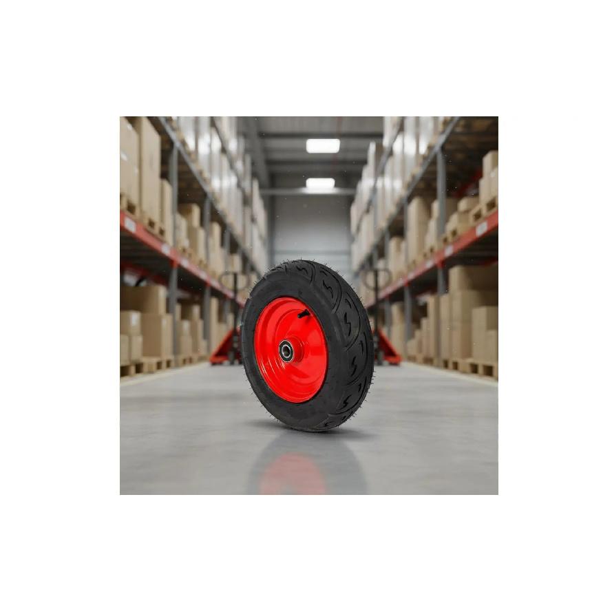 Utility Cart Replacement Wheel Wear Resistant Air-Filled Tire Hardware Accessory Shock Absorbing