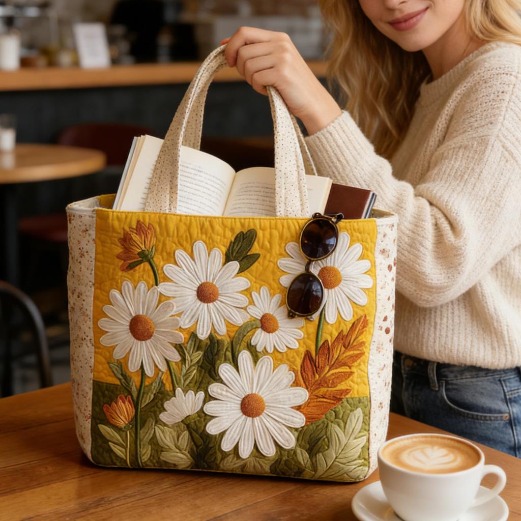 3D Digital Printing Handbag With Personalized Floral Design Cotton Bag
