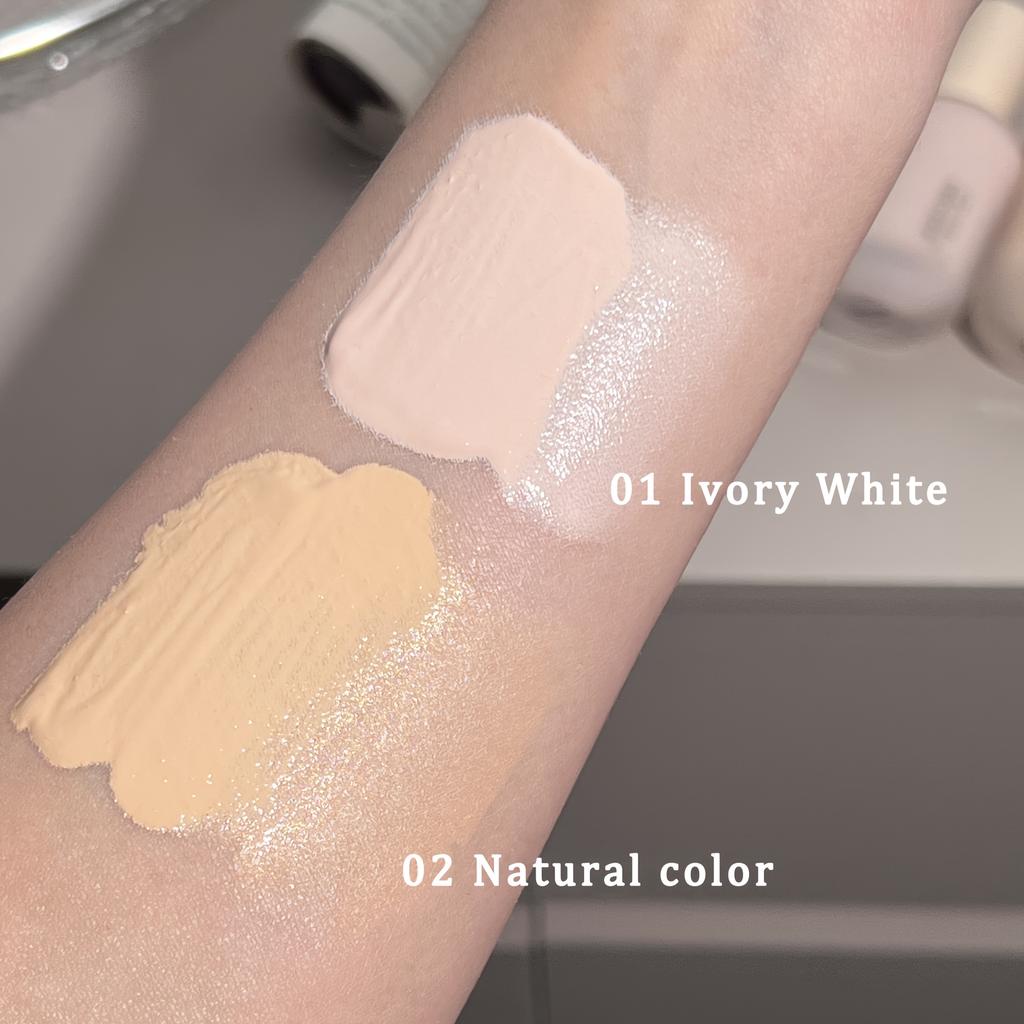 Liquid Foundation Natural Finish Light To Medium Coverage, Waterproof & Sweat-Resistant, Long-Lasting Makeup Cream Easy To Apply & Blend