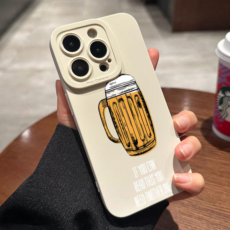 Lustige Bier-Candy-Farbe Handyhülle Für iPhone 16 15 14 13 12 11 Mini X XS Max XR 16 15Plus Stoßfeste Silikon-Weichabdeckung