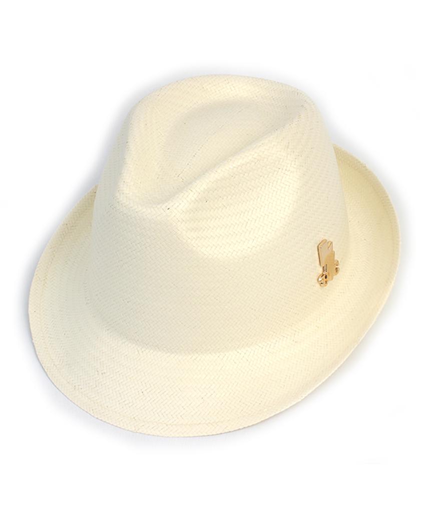 Yunibeosyeolkemiseuteuli Bu Gentle Simple Ivory Fedora Summer Hat