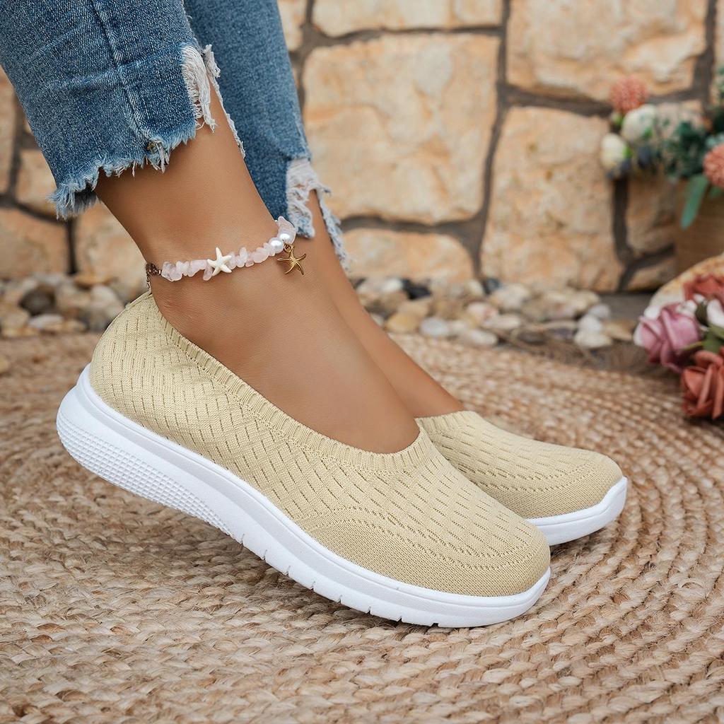 Summer 2025 Women's Low-Cut Slip-On Breathable Casual Shoes - Soft Sole for Comfort