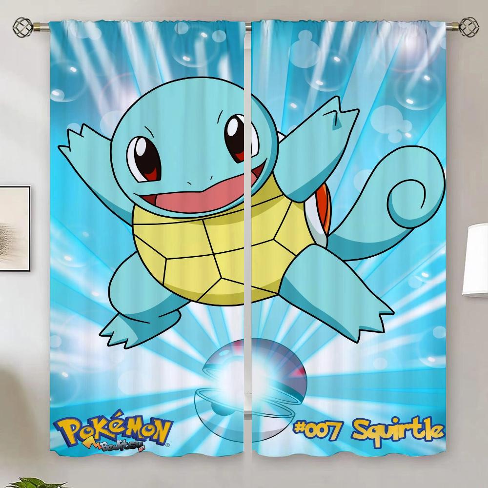 

Modern Living Room Curtains 2024 P-Poke-mon Beaded Curtain for Quarto Blackout Curtain 100% Blinds Tentacles Tulle in Kitchen W50xH70cmx2pcs-CL