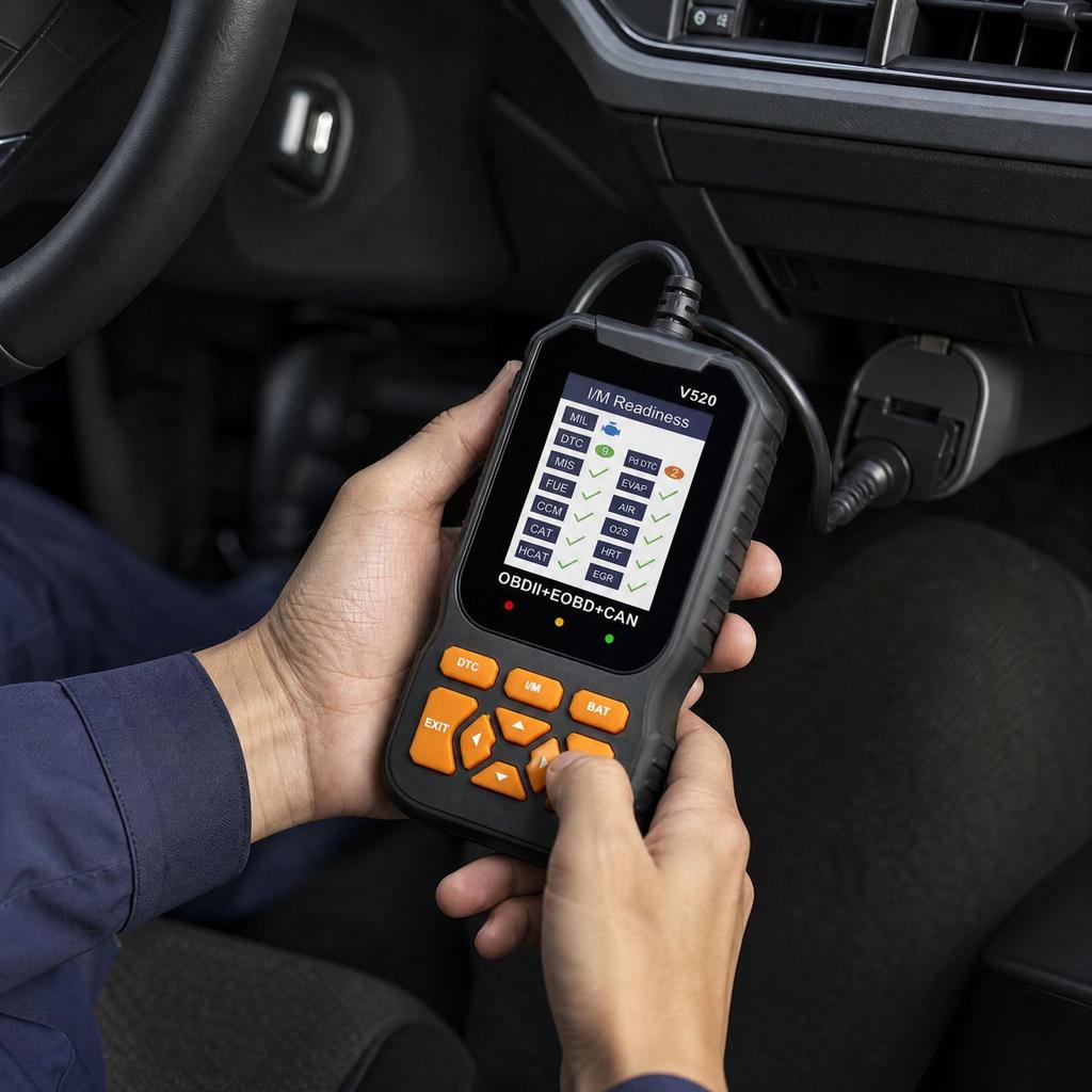V520 Automotive Scanner, Car Fault Detector Tool for Vehicle Maintenance