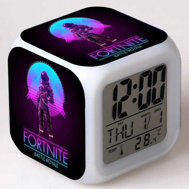 Colorful Multi-function Digital Alarm Clock With Led Display And Thermometer