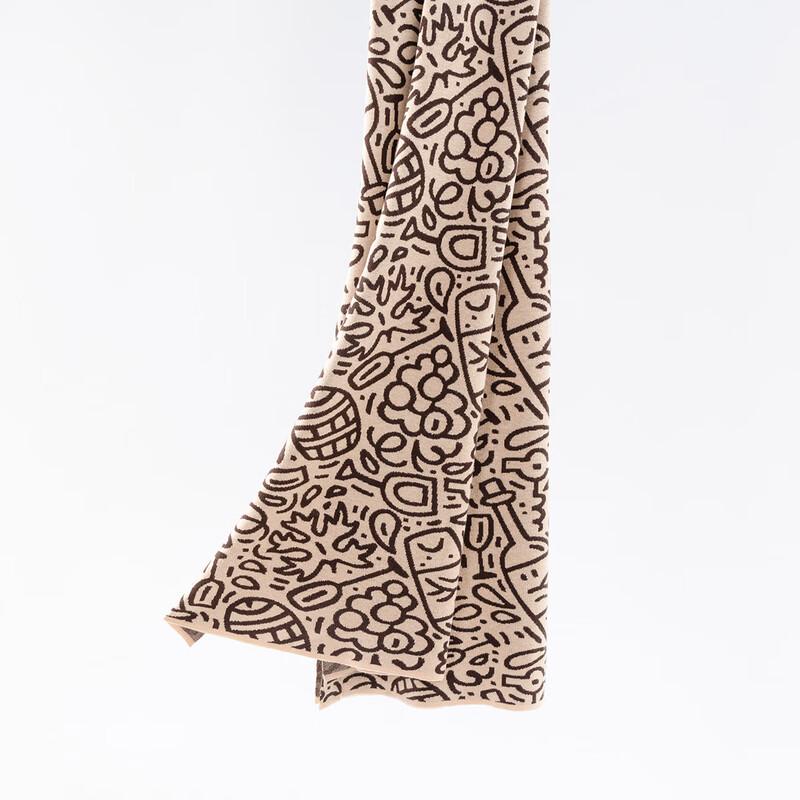 Navigare Cartoon Sailboat Jacquard Warm Scarf
