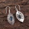 London Blue Topaz  925 Solid Sterling Silver Earrings, Handmade Gemstone Earrings Jewelry, Gifts For Wife Brand New Earrings