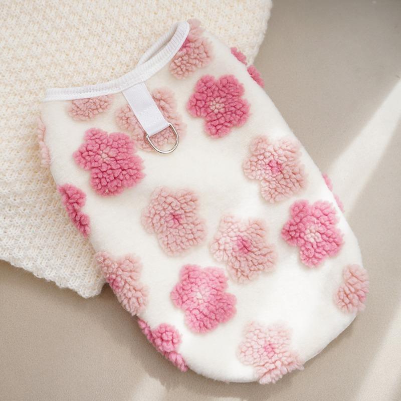 Pet Clothing for Autumn and Winter, Double-layered Plush Cat and Dog Vests for Keeping Warm and Protecting Against The Cold