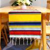 Mexican table flag blanket party tablecloth woven tablecloth fringed blanket Mexican tablecloth striped blanket
