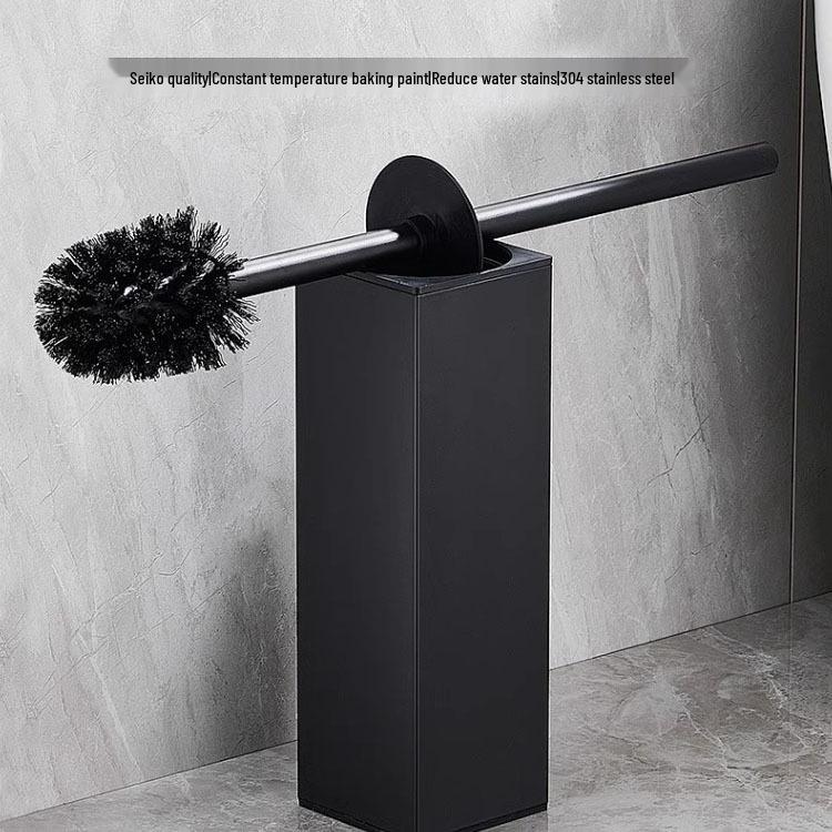 Stainless Steel Odor-Proof Toilet Brush Set with Draining Holder
