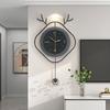 Modern Wall Clock Living Room Fashion Wall Watch Restaurant Decoration Silence Swing Clock Light Luxury Decorative Accessories