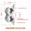 Quick Release DJ Light Clamps Lamp Hanger Hooks  For LED PAR Moving Head Beam Spot Clamps