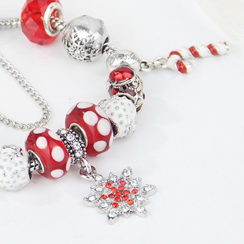 European & American Christmas DIY Rhinestone Women's Bracelet