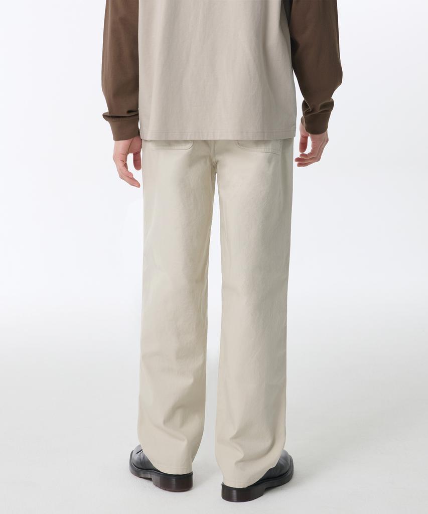 MUSINSA STANDARD Canvas Regular Fit Work Pants [Cream]