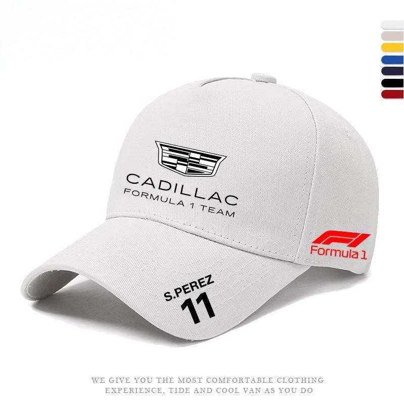 Cadillac F1 Team Formula Racing Duck Tongue Hat, Fan Hat, Outdoor Sports Sunscreen Baseball Hat