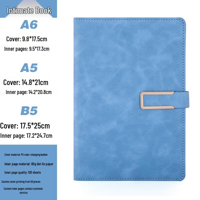 Customizable A5 Notebook & B5 Planner for Students and Business Meetings