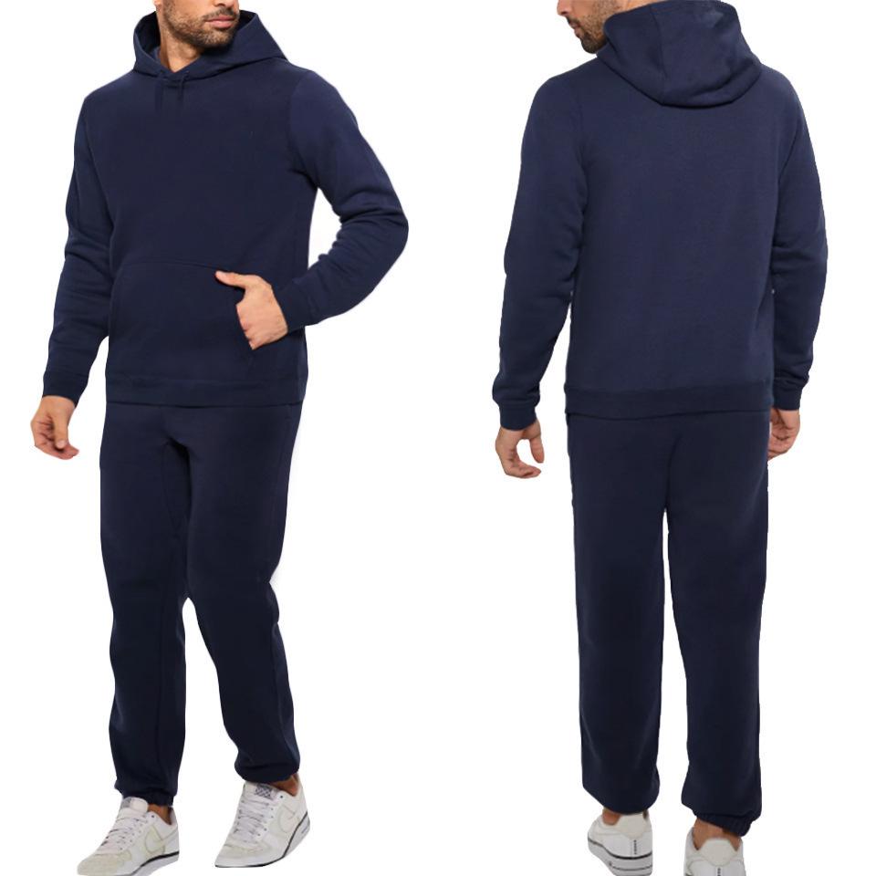 Men's Trendy Hooded Sweatshirt Two-Piece Set for Spring & Autumn