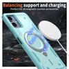 For Samsung Galaxy A07 4G Magnetic Case Military Protection PC + TPU Kickstand Phone Cover