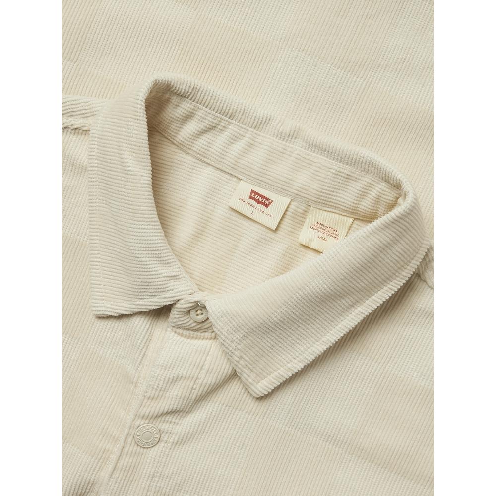 Levis Denim Wanderer Series FW24 Plaid Color Block Flannel Lined Long Sleeve Shirt Men Shirts Beige 0029Z-0000