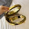 Luxurious Evening Clutch Bag for Women  Gold Bag  Designer Bag  High Quality  PVC Shoulder  Fashion Crossbody  Lipstick Bags