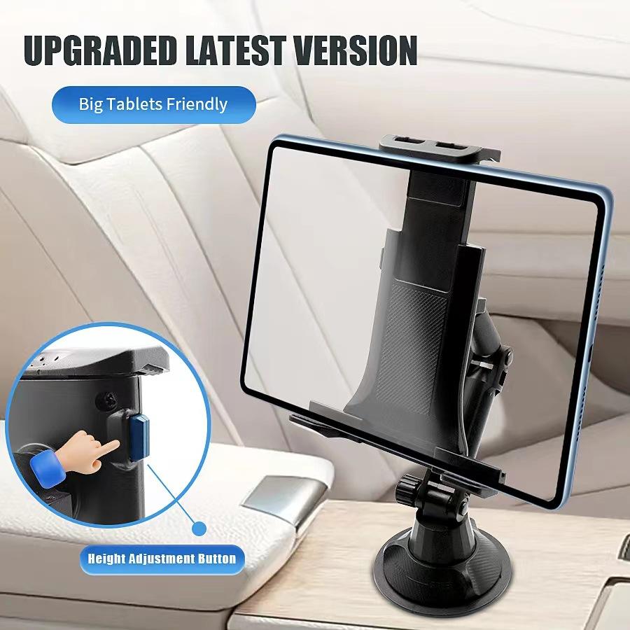 Universal Tablet Cup Holder Mount 360 Adjustable Smartphone Holder Car 270 Tilt Bar Triangular Base Ram Mount Tablet Holder