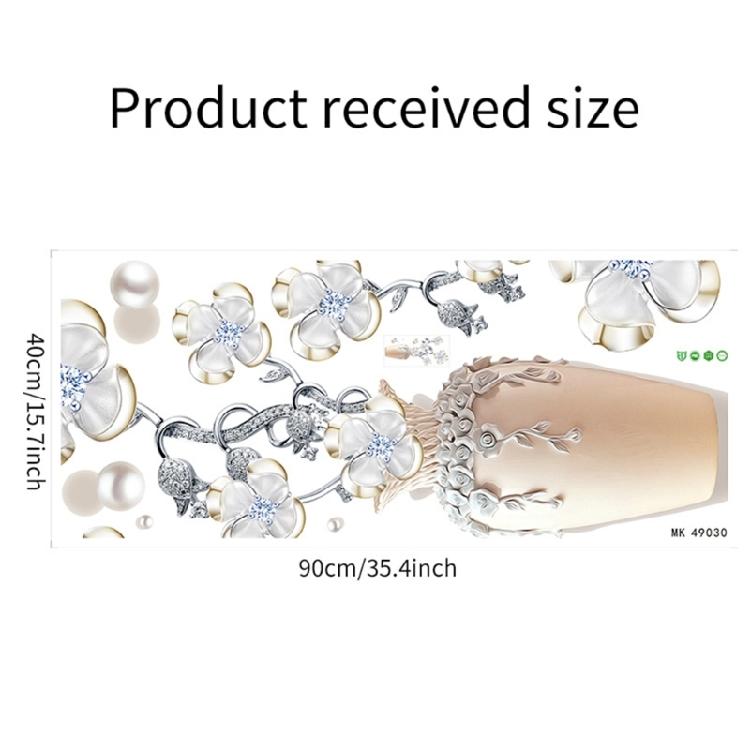 Adhesive Elegant 3D Flower Vase Wall Art Sticker Easy Installation Removable Decal For Apartment Dorm Home Wall Decors