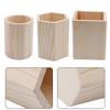 Desk Organizer Pencil Holder Wooden Pen Holder DIY Painting