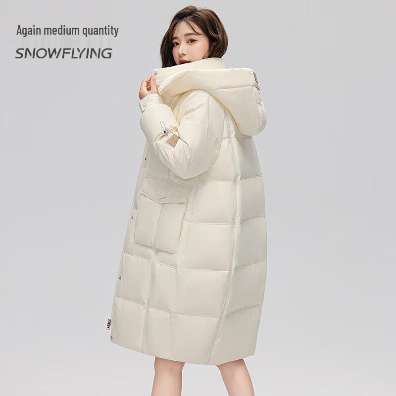 SNOWFLYING Women's Mid-Length Thickened Down Coat