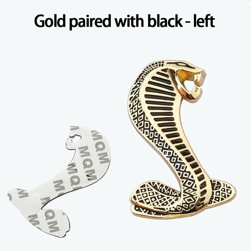 Automotive General Cobra 3D Sticker Car Modification Personalized Metal Tail Logo Covering Scratches Accessories