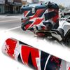 Car Decorating Bubble Free Geometry Car Sticker Vinyl for Motorcycle Self-adhesive Waterproof Red Camouflage Ink Splashing Wrap