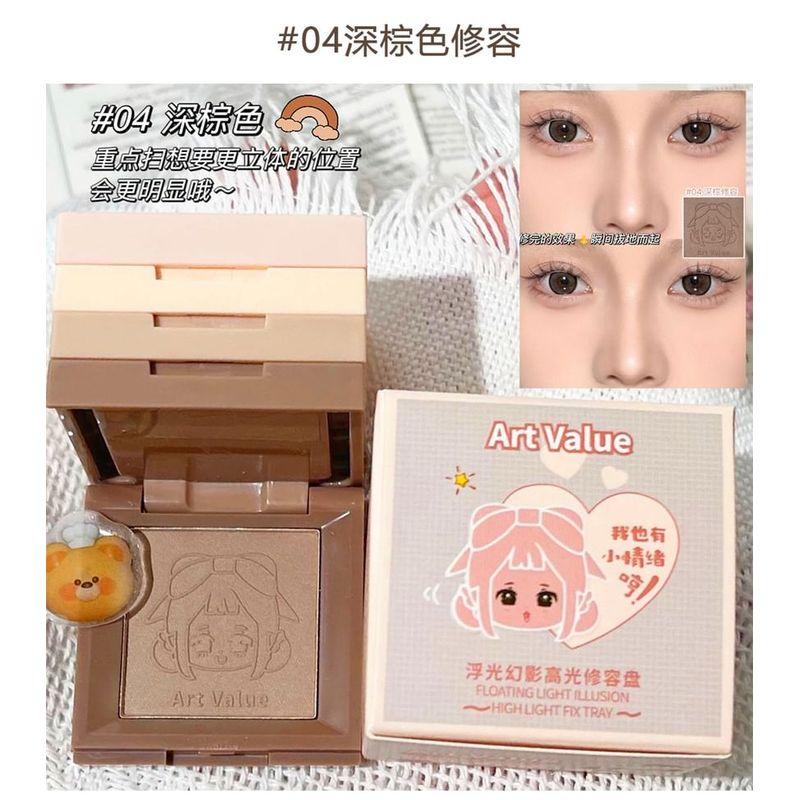 Art Value - Cartoon Embossed Highlight & Contouring Palette