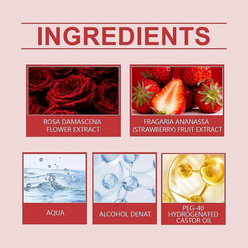 Roxelis Rose Charm Perfume - Gentle Rose Fragrance With Natural Ingredients, Fresh And Long-Lasting, Elegant Daily Perfume