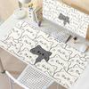 Cute Cat Mouse Mat Portable Nonslip Animal Table Mat PC Accessories Office Computer Mousepad Extended Soft Playmat XXL Carpet