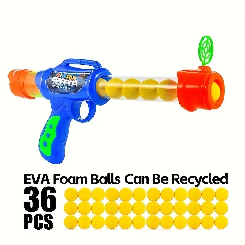 36pcs Interactive Pet Launcher Toys - Quiet EVA Foam Balls, Safe & Fun Indoor/Outdoor Play for Cats & Dogs, Pet Toys