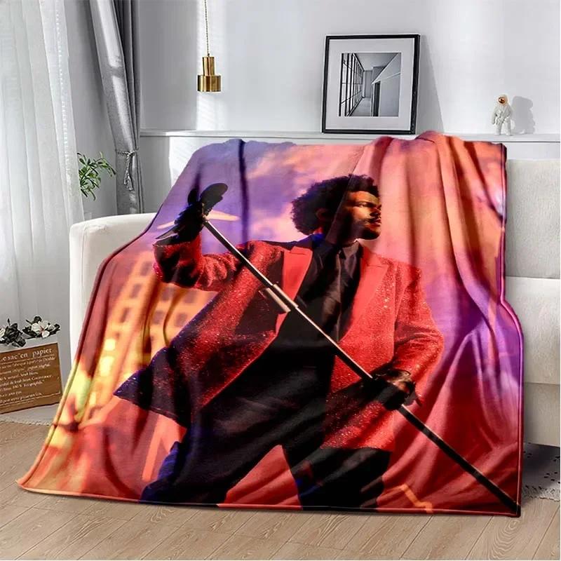 Manta de Franela de Peluche The Weeknd para el Cantante The Weeknd Manta Suave para Sofá Cubierta de Cama Oficina