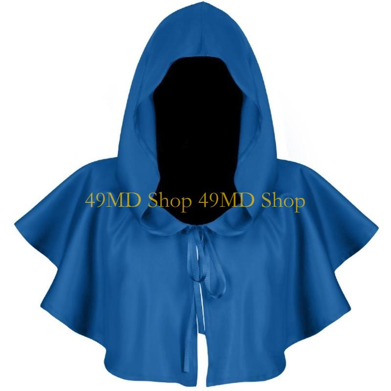 49MD with Cap for Halloween Costume Capes Stage Performance Props Party Accessory Theater for Play Acting Tools