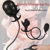 Silicone Inflatable Anal Plug with Beads - Expanding Rear Dilator Sex Toy